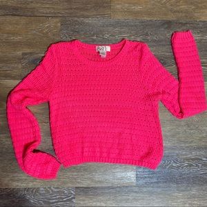 SWEATER LIGHTWEIGHT LONG SLEEVE ROUND NECK WOMENS PINK SIZE M